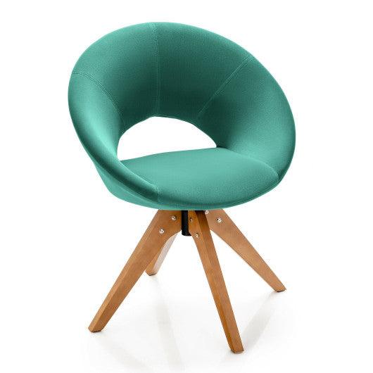 Swivel Accent Chair with Oversized Upholstered Seat for Home Office-Green at Set Shop and Smile
