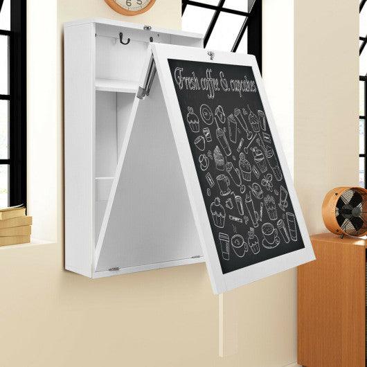 Convertible Wall Mounted Table with A Chalkboard-White at Set Shop and Smile