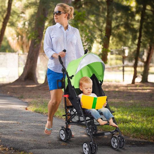 Folding Lightweight Baby Toddler Umbrella Travel Stroller-Green at Set Shop and Smile