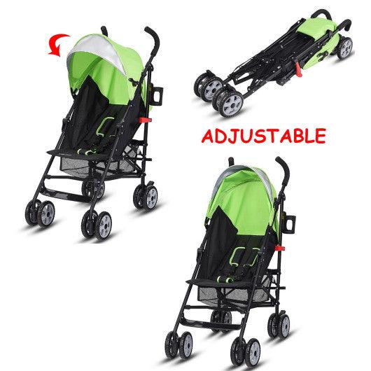 Folding Lightweight Baby Toddler Umbrella Travel Stroller-Green at Set Shop and Smile