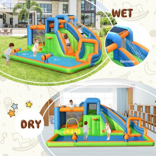 Inflatable Water Slide with Dual Climbing Walls and Blower Excluded at Set Shop and Smile
