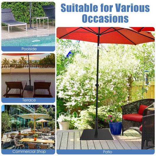 20 Inches Patio Umbrella Base with 4 Adjustable Footpads at Set Shop and Smile