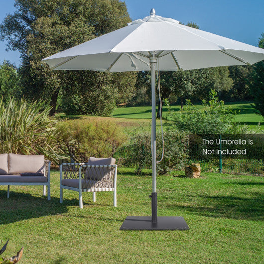 20 Inches Patio Umbrella Base with 4 Adjustable Footpads - Set Shop and Smile