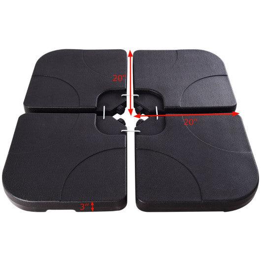 20 Inch Patio Offset Water Filled Plate Umbrella Base Sand at Set Shop and Smile
