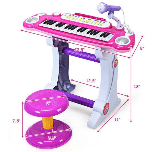 37 Key Electronic Keyboard Kids Toy Piano at Set Shop and Smile