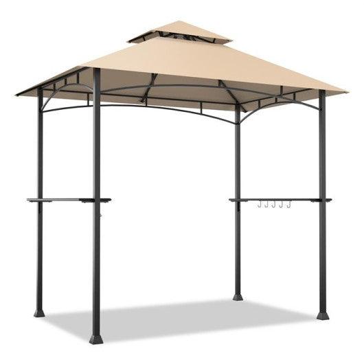 8 x 5 Feet 2-Tier BBQ Grill Gazebo Barbecue Canopy at Set Shop and Smile
