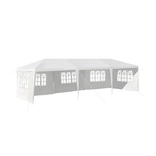 10 x 30 Feet Canopy Tent with 5 Removable Sidewalls for Party Wedding at Set Shop and Smile