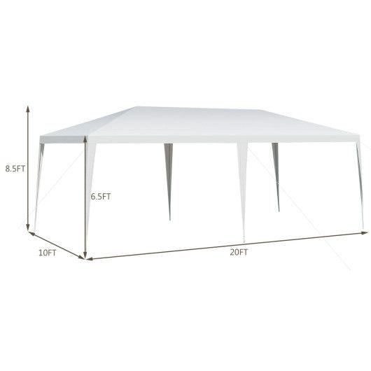 10 x 20 Feet Waterproof Canopy Tent with Tent Peg and Wind Rope at Set Shop and Smile