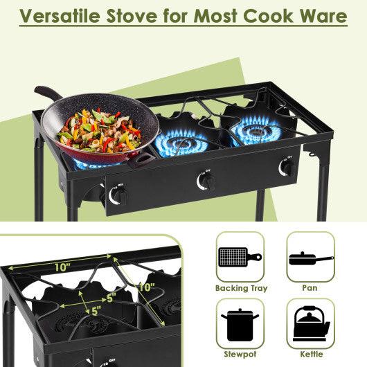 225 000-BTU Portable Propane 3 Burner Gas Cooker at Set Shop and Smile