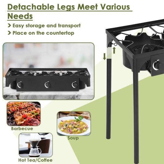 225 000-BTU Portable Propane 3 Burner Gas Cooker at Set Shop and Smile