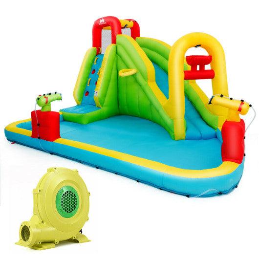 Outdoor Inflatable Water Bounce House with 480W Blower at Set Shop and Smile