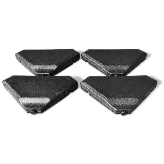 4 Pieces 195 lbs Patio Cantilever Offset Umbrella Base Weight Sand at Set Shop and Smile