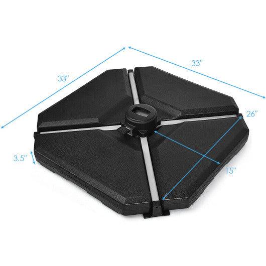 4 Pieces 195 lbs Patio Cantilever Offset Umbrella Base Weight Sand at Set Shop and Smile