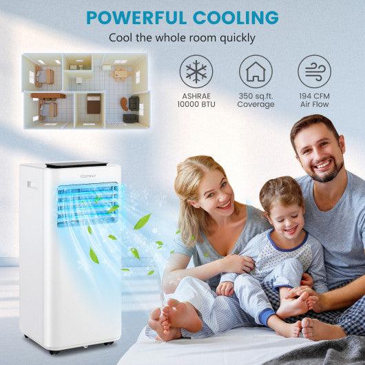 10000 BTU Portable Air Conditioner with Sleep Mode-White at Set Shop and Smile
