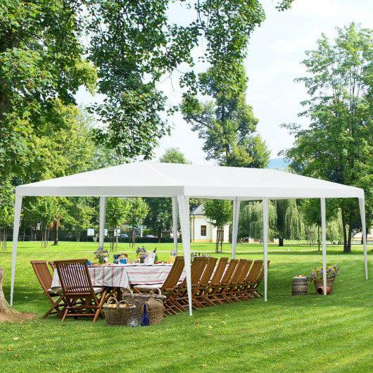 10 x 30 Feet Waterproof Gazebo Canopy Tent with Connection Stakes and Wind Ropes at Set Shop and Smile