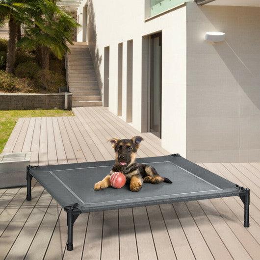 Portable Elevated Outdoor Pet Bed with Removable Canopy Shade-36 Inch at Set Shop and Smile