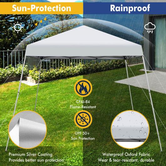 10 x 10 Feet Outdoor Instant Pop-up Canopy with Carrying Bag-White at Set Shop and Smile