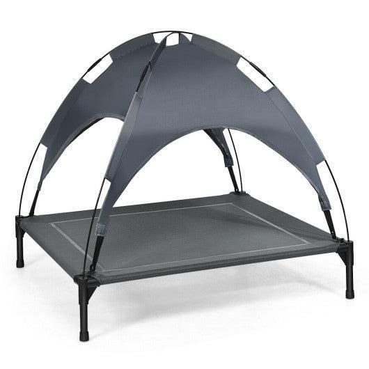 Portable Elevated Outdoor Pet Bed with Removable Canopy Shade-36 Inch at Set Shop and Smile