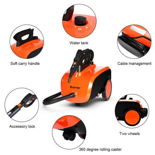 Heavy Duty Household Multipurpose Steam Cleaner with 18 Accessories at Set Shop and Smile