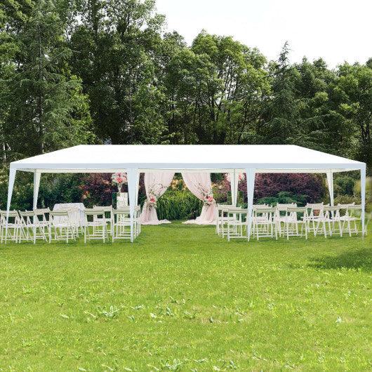 10 x 30 Feet Waterproof Gazebo Canopy Tent with Connection Stakes and Wind Ropes at Set Shop and Smile