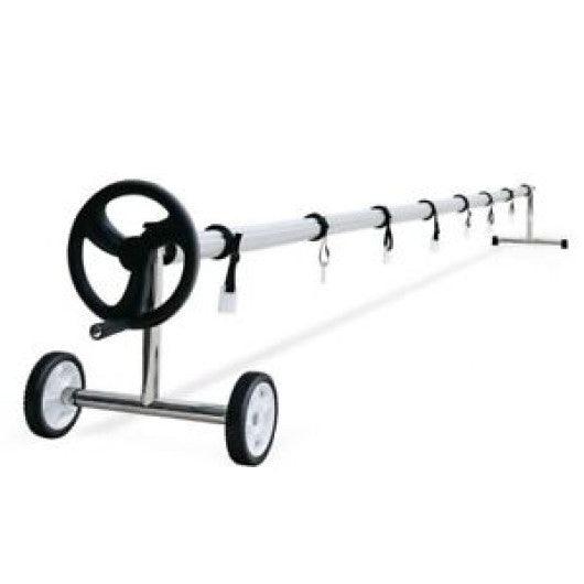 22 Ft Pool Cover Reel Set Aluminum In-ground Swimming Solar Cover Reel at Set Shop and Smile
