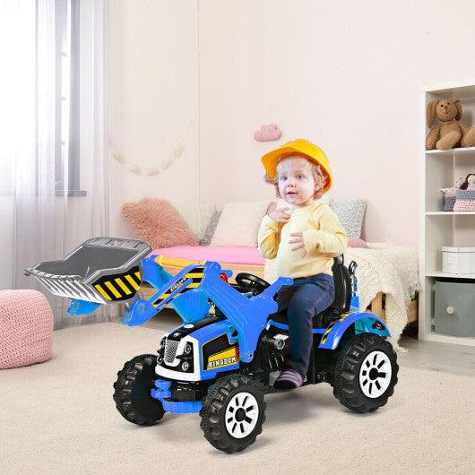 12 V Battery Powered Kids Ride on Dumper Truck-Blue at Set Shop and Smile