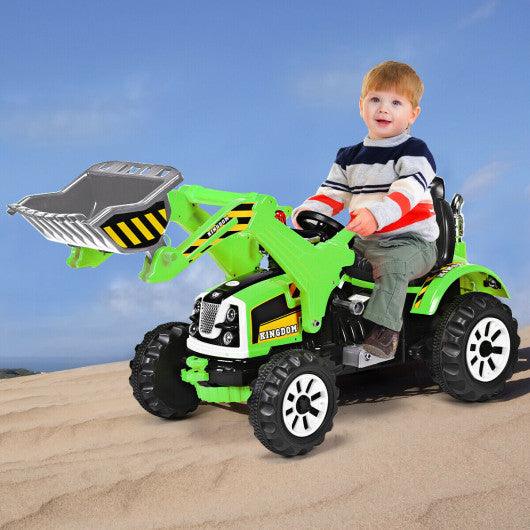 12 V Battery Powered Kids Ride on Dumper Truck-Green at Set Shop and Smile