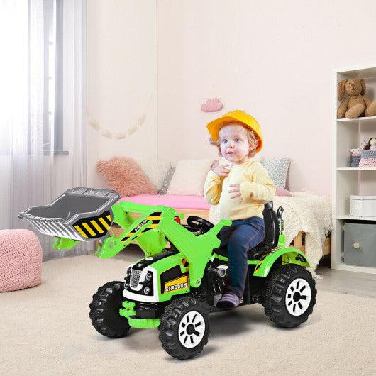 12 V Battery Powered Kids Ride on Dumper Truck-Green at Set Shop and Smile