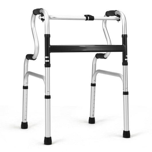One-Button Folding Aluminum Walking Frame Walker at Set Shop and Smile