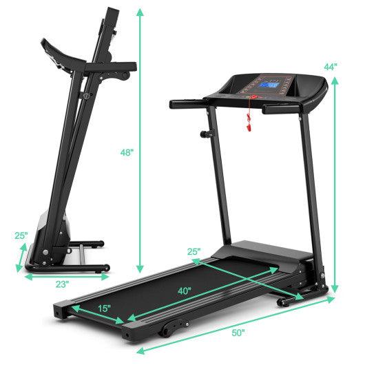 1.0 HP Foldable Treadmill Electric Support Mobile Power at Set Shop and Smile
