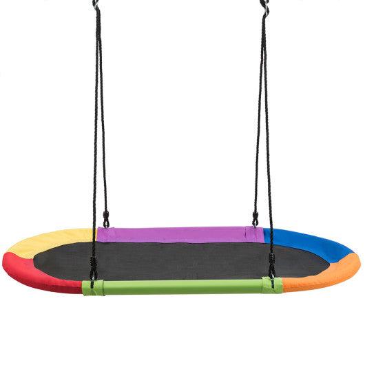 60 Inch Saucer Surf Outdoor Adjustable Swing Set-Colorful at Set Shop and Smile