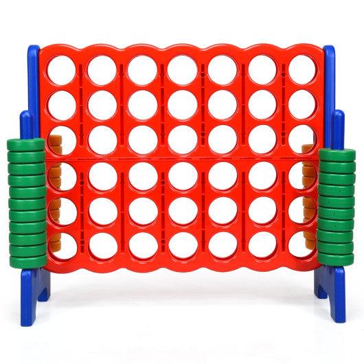 Jumbo 4-to-Score Giant Game Set with 42 Jumbo Rings and Quick-Release Slider-Blue at Set Shop and Smile