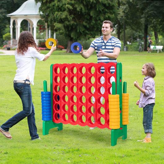 Jumbo 4-to-Score Giant Game Set with 42 Jumbo Rings and Quick-Release Slider-Green at Set Shop and Smile