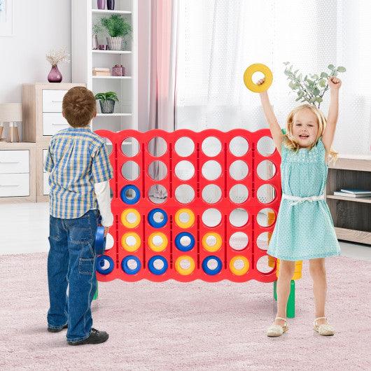 Jumbo 4-to-Score Giant Game Set with 42 Jumbo Rings and Quick-Release Slider-Green at Set Shop and Smile