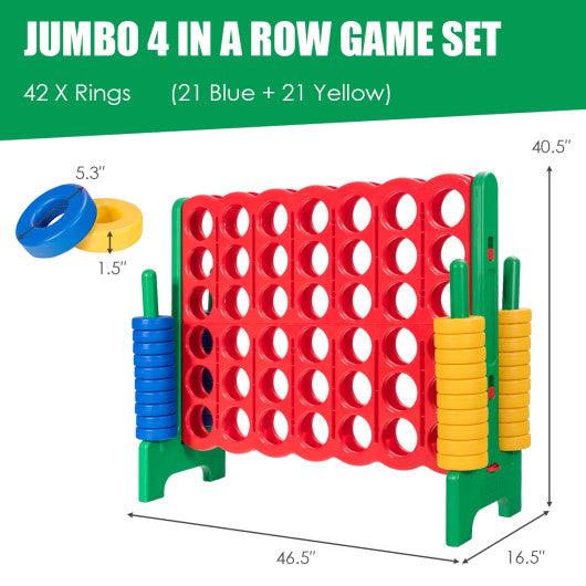 Jumbo 4-to-Score Giant Game Set with 42 Jumbo Rings and Quick-Release Slider-Green at Set Shop and Smile