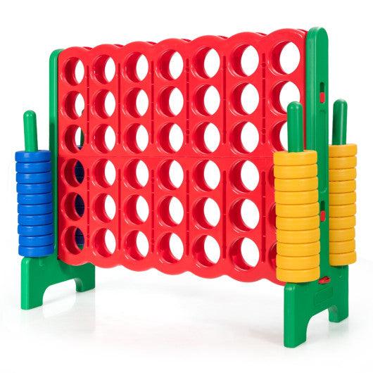 Jumbo 4-to-Score Giant Game Set with 42 Jumbo Rings and Quick-Release Slider-Green at Set Shop and Smile
