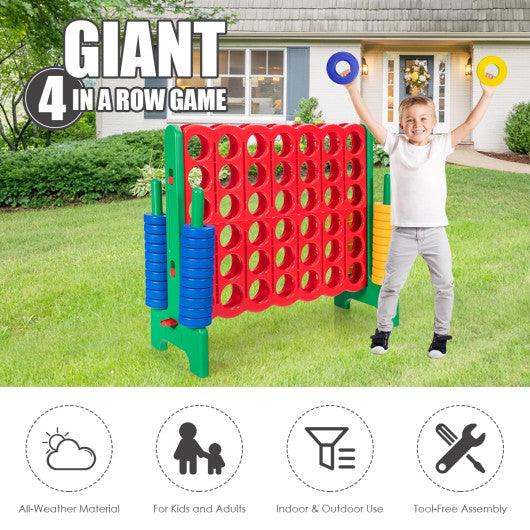 Jumbo 4-to-Score Giant Game Set with 42 Jumbo Rings and Quick-Release Slider-Green at Set Shop and Smile