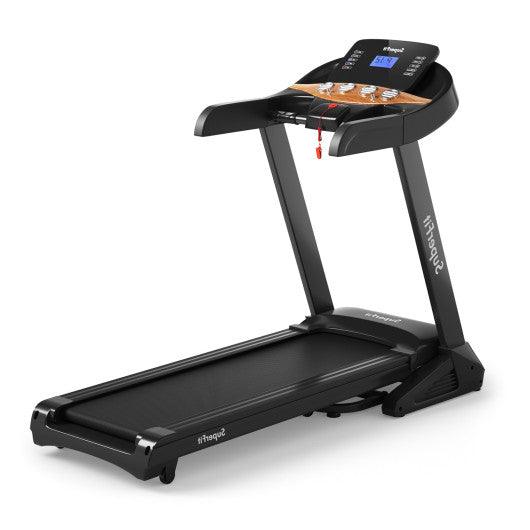 3.75HP Electric Folding Treadmill with Auto Incline 12 Program APP Control at Set Shop and Smile