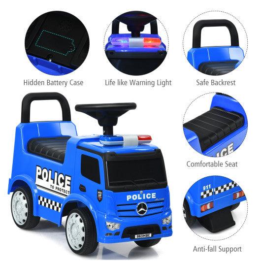 Mercedes Benz Kids Ride On Push Licensed Police Car-Blue at Set Shop and Smile