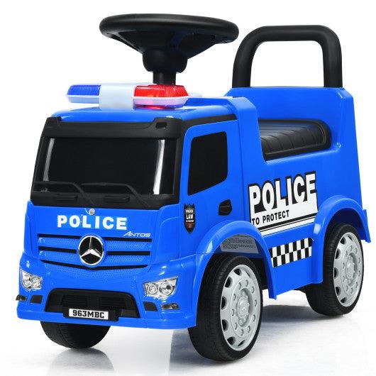 Mercedes Benz Kids Ride On Push Licensed Police Car-Blue at Set Shop and Smile