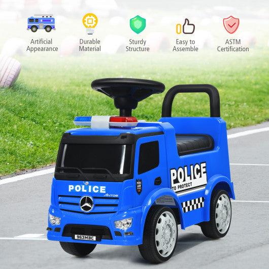 Mercedes Benz Kids Ride On Push Licensed Police Car-Blue at Set Shop and Smile