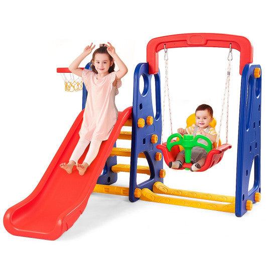 3-in-1 Junior Children Climber Slide Playset at Set Shop and Smile