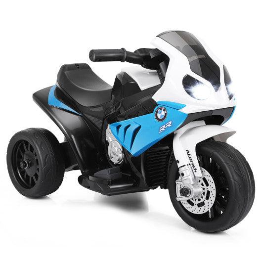 6V Kids 3 Wheels Riding BMW Licensed Electric Motorcycle-Blue at Set Shop and Smile