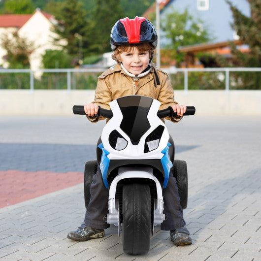 6V Kids 3 Wheels Riding BMW Licensed Electric Motorcycle-Blue at Set Shop and Smile