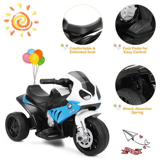 6V Kids 3 Wheels Riding BMW Licensed Electric Motorcycle-Blue at Set Shop and Smile