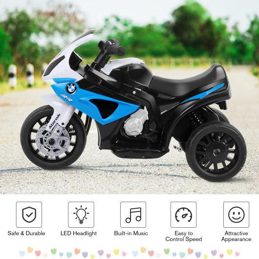 6V Kids 3 Wheels Riding BMW Licensed Electric Motorcycle-Blue at Set Shop and Smile