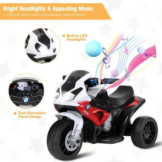 6V Kids 3 Wheels Riding BMW Licensed Electric Motorcycle-Red at Set Shop and Smile