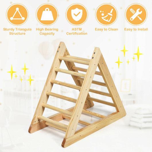 Wooden Triangle Climber for Toddler Step Training at Set Shop and Smile