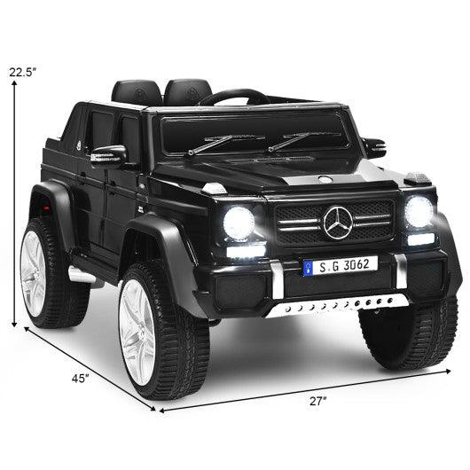 12V Licensed Mercedes-Benz Kids Ride On Car-Black at Set Shop and Smile