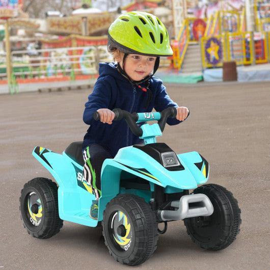 6V Kids Electric ATV 4 Wheels Ride-On Toy -Blue at Set Shop and Smile